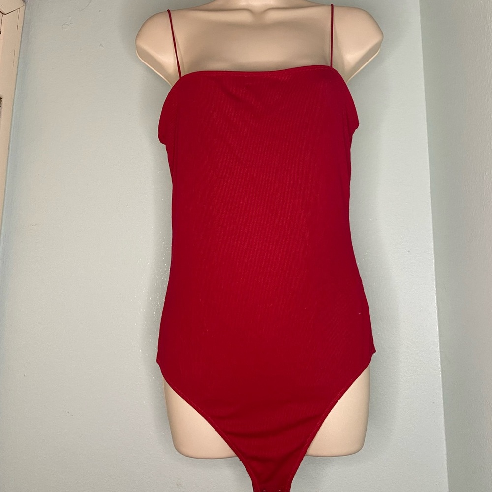 Red hollister bodysuit